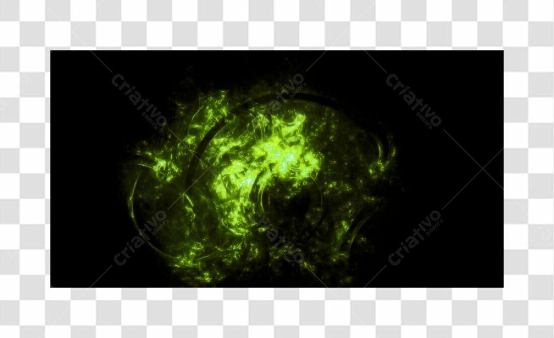 Banner abstrato verde PNG com fundo transparente
