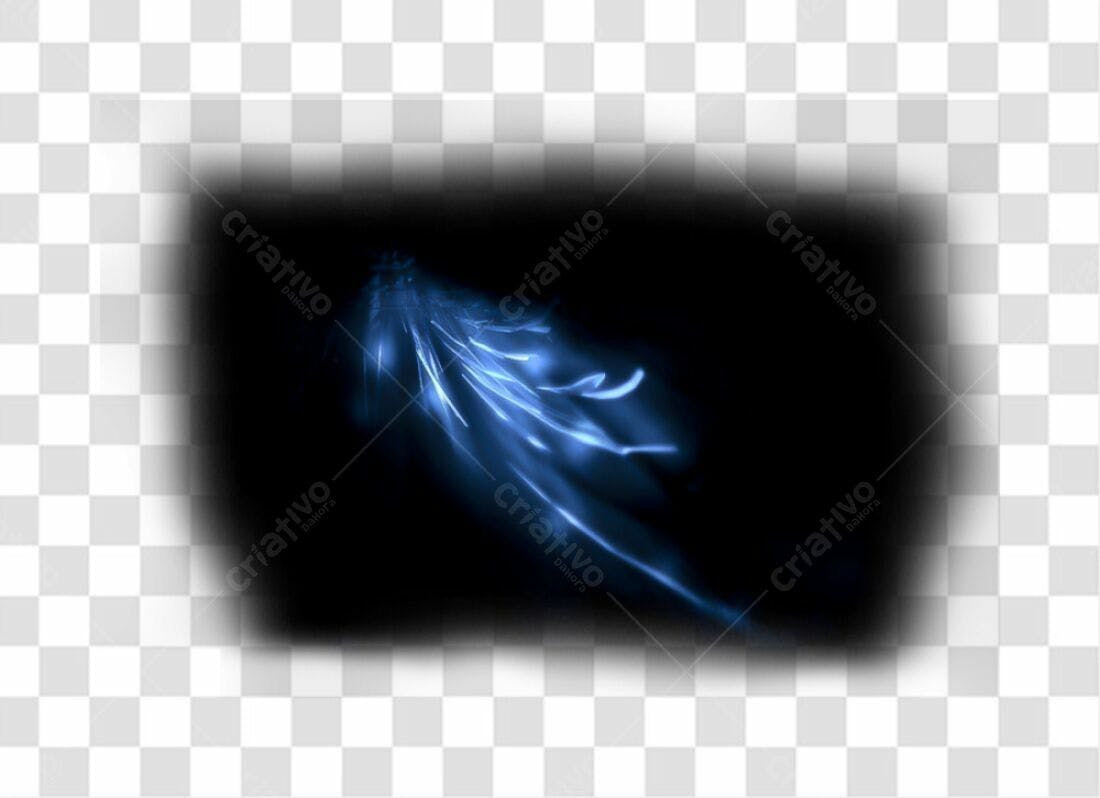 Icone abstrato azul PNG com fundo transparente