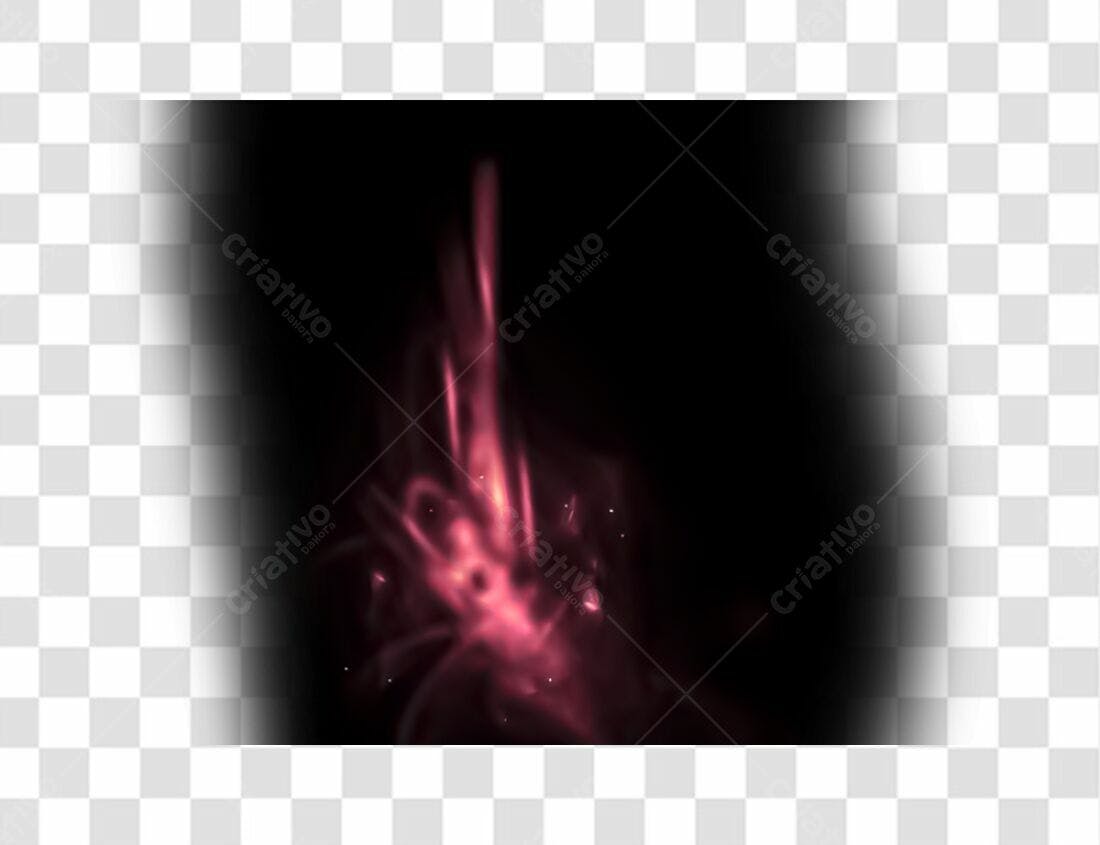 Efeito de Luz Rosa PNG com fundo transparente