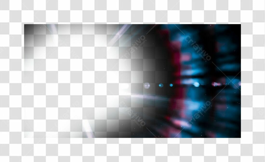 Banner de luz noturna PNG com fundo transparente