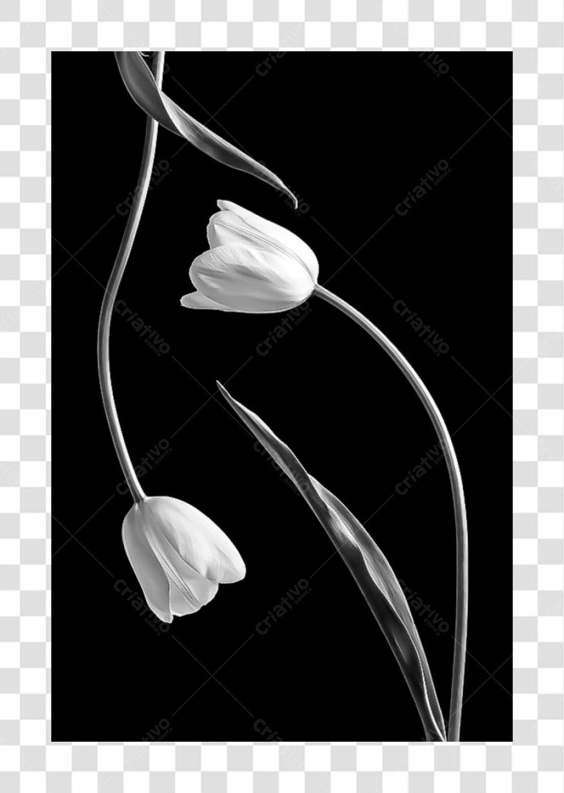Icone Flores Tulipa PNG com fundo transparente