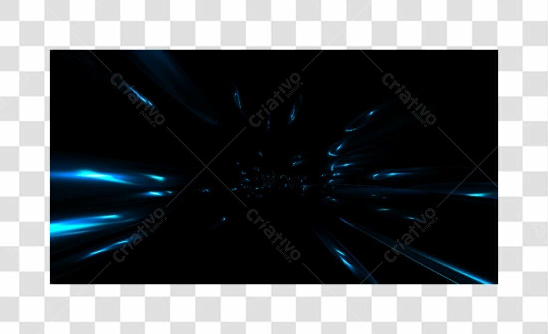 Banner abstrato azul PNG com fundo transparente