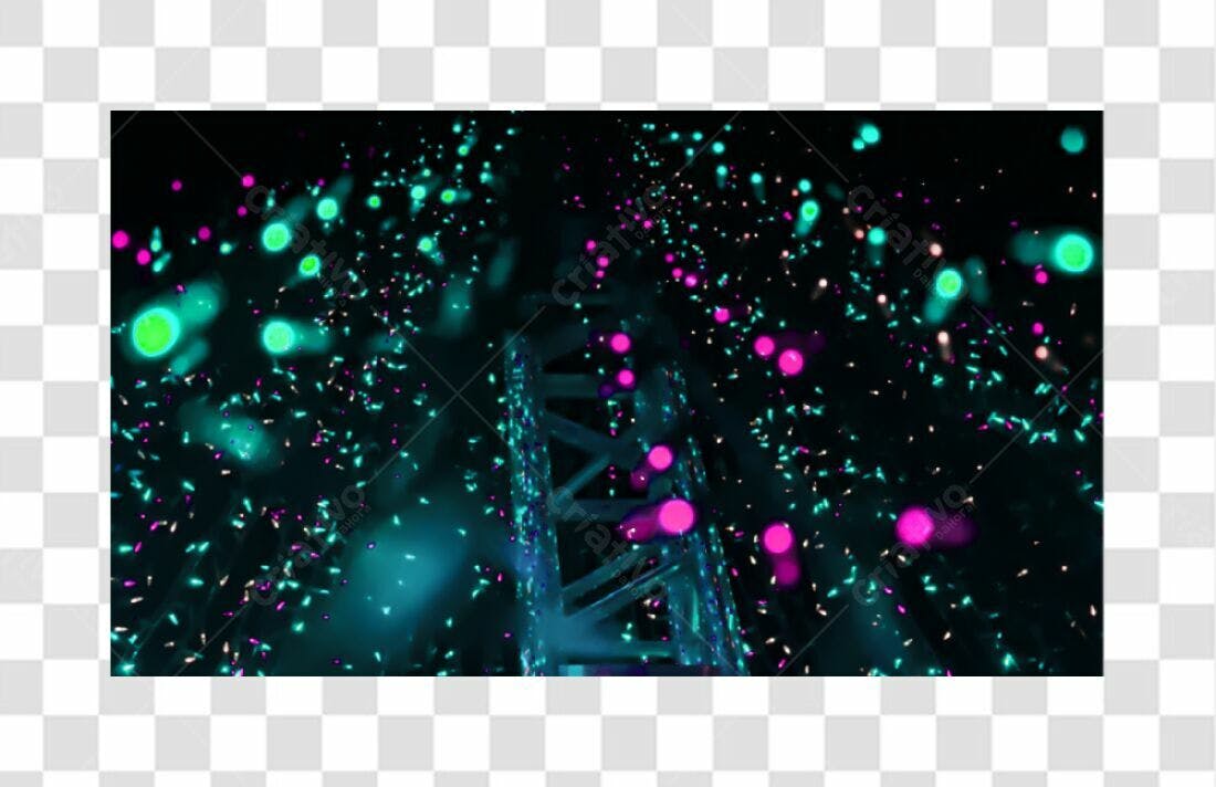 Fundo PNG com fundo transparente para eventos neon