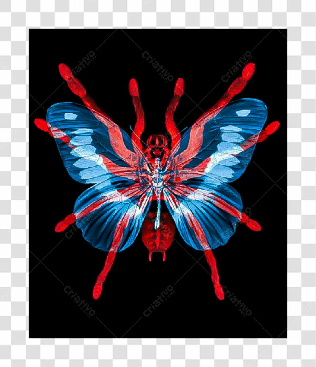 Icone Borboleta com Aranha PNG com fundo transparente
