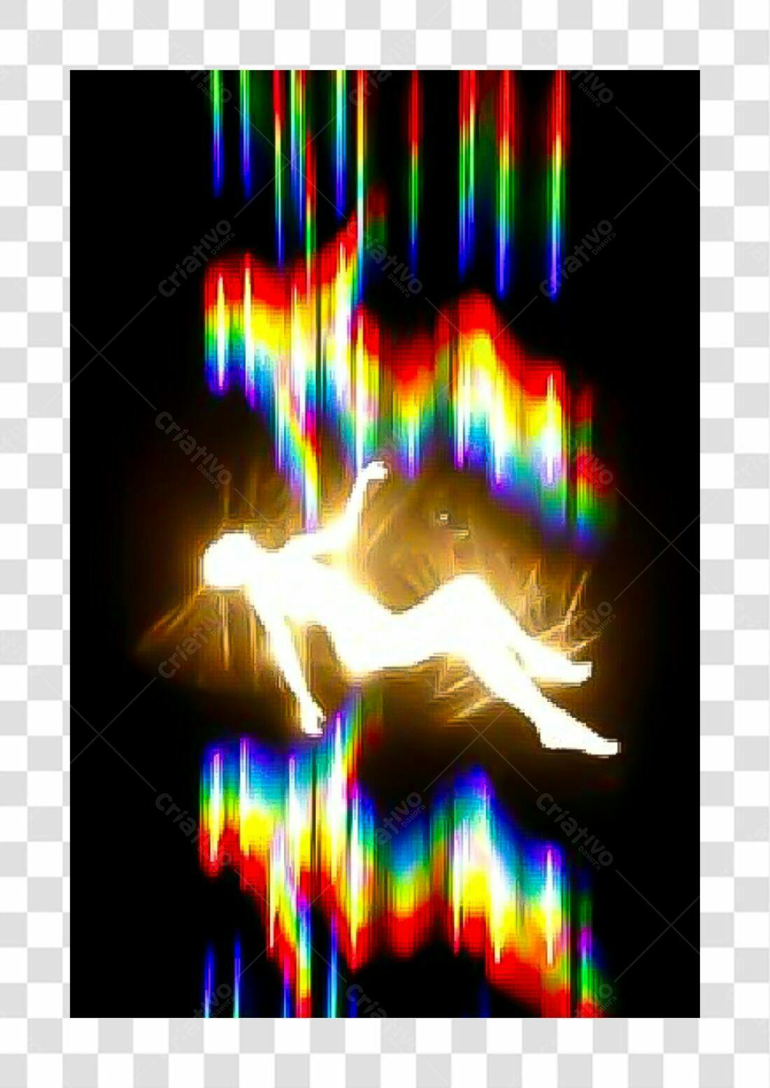 Imagem PNG com fundo transparente Figura Humana em Luz