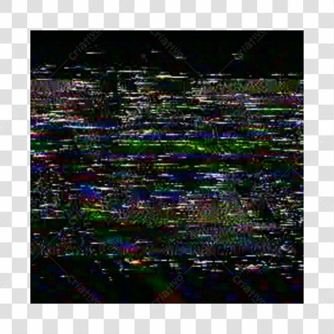 Textura Glitch PNG com fundo transparente