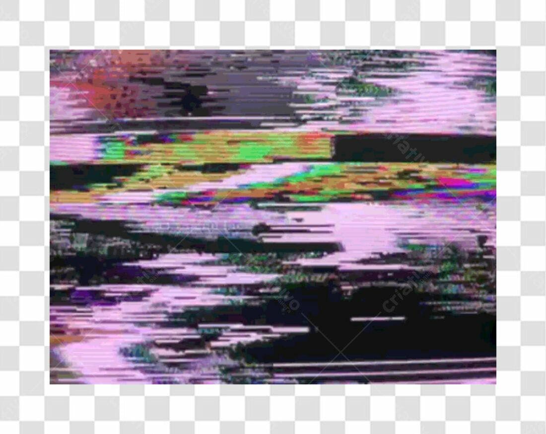 Texture PNG com fundo transparente Glitch