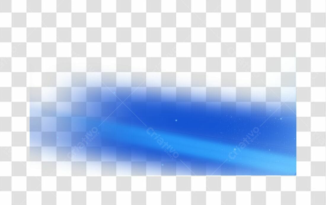 Banner azul abstrato PNG com fundo transparente
