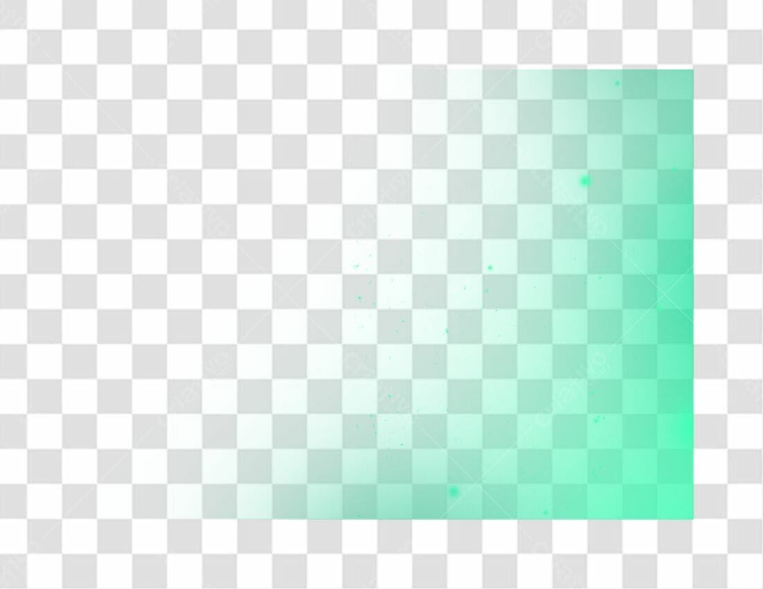 Overlay PNG com fundo transparente efeito brilho menta