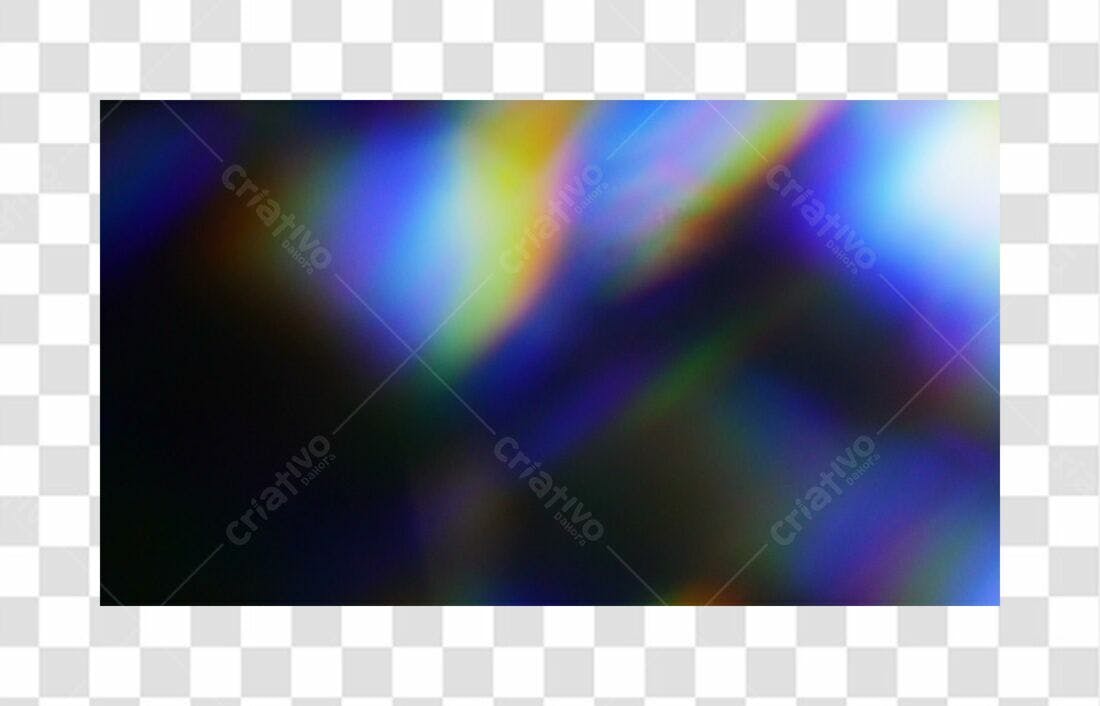 Fundo PNG com fundo transparente efeito holográfico