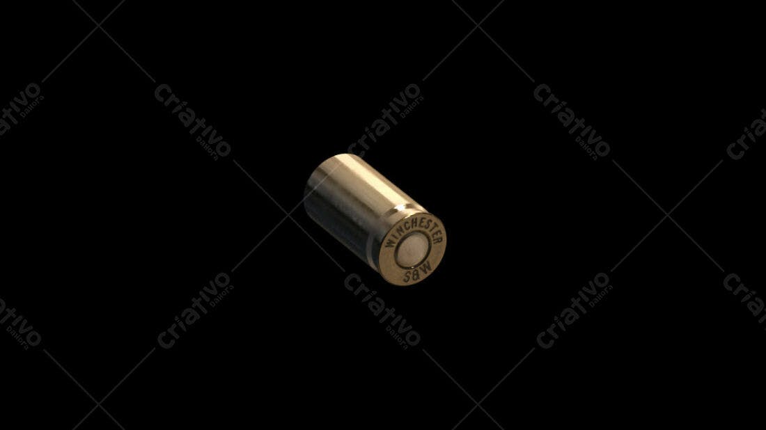 Bala Winchester 38W em fundo preto