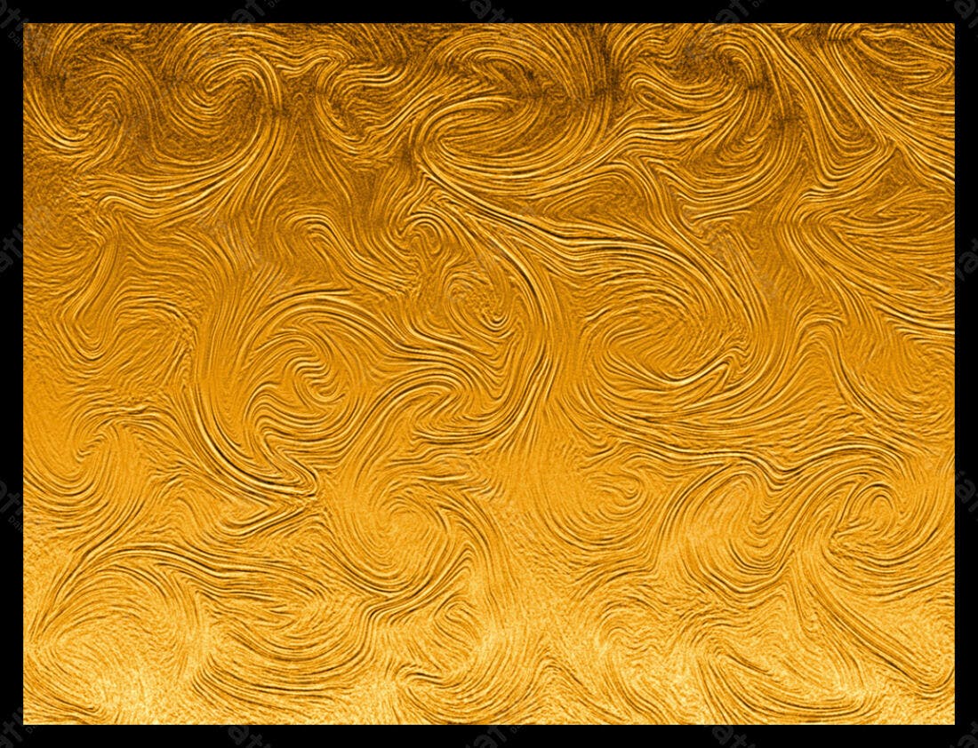 Textura Dourada Abstrata Ondulada