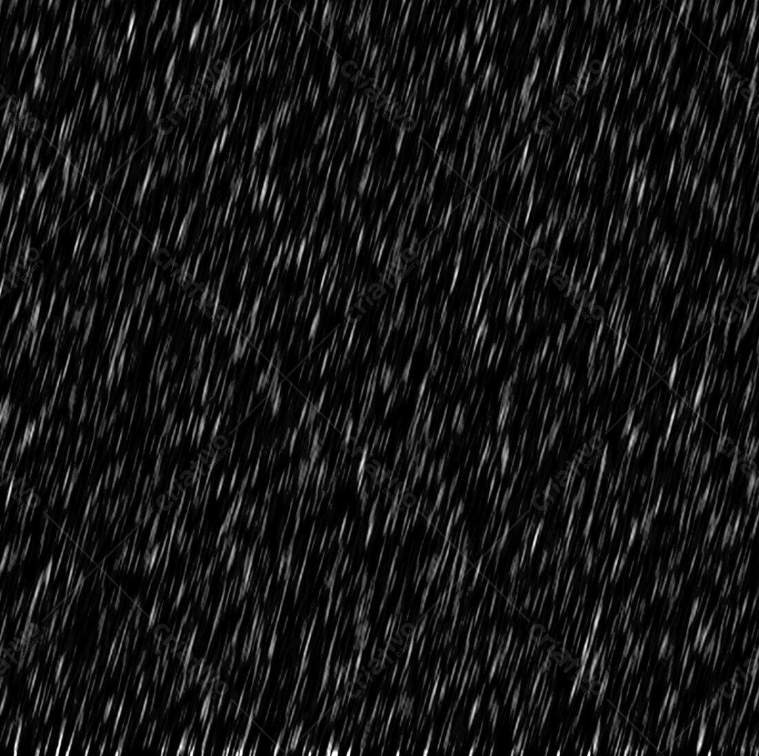 Chuva forte fundo preto e branco