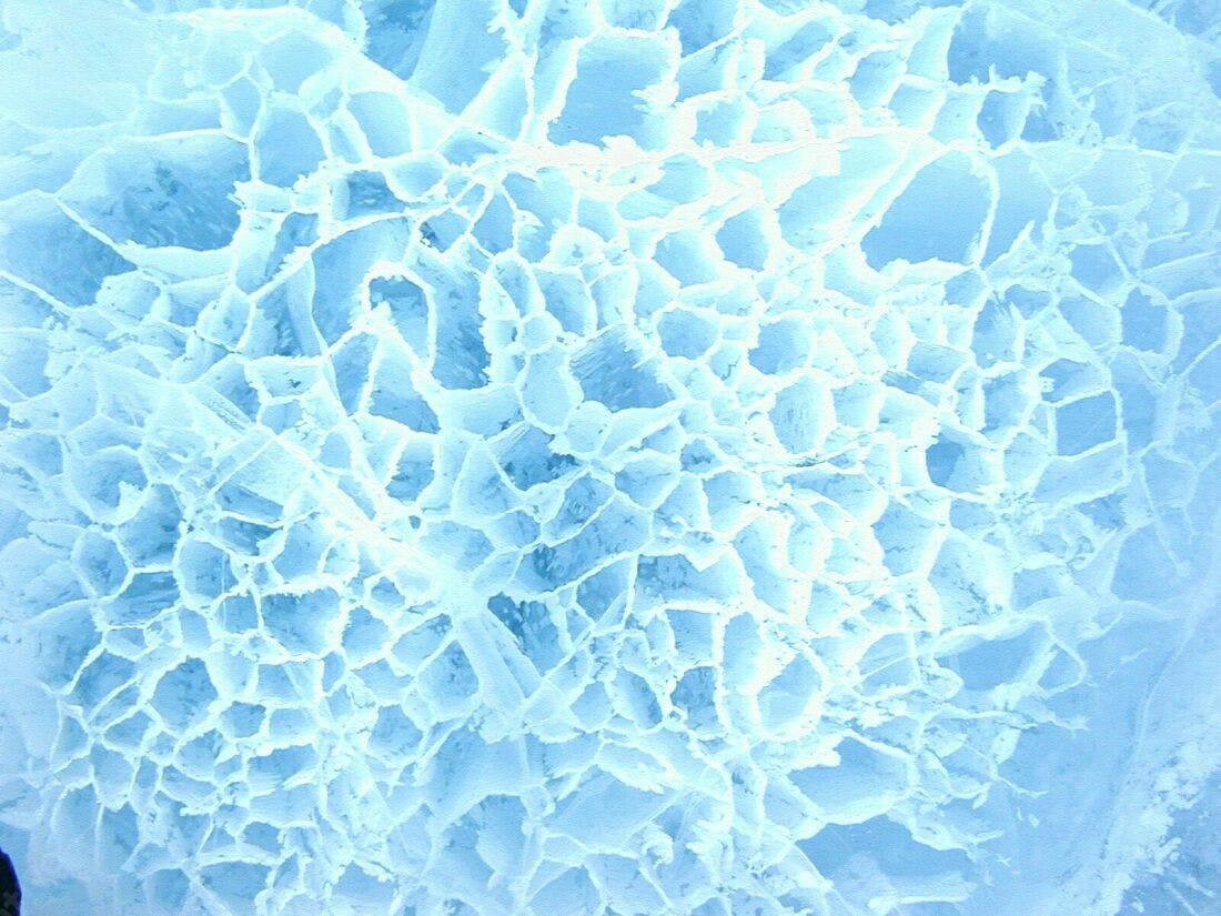 Textura de Gelo Azul Claro