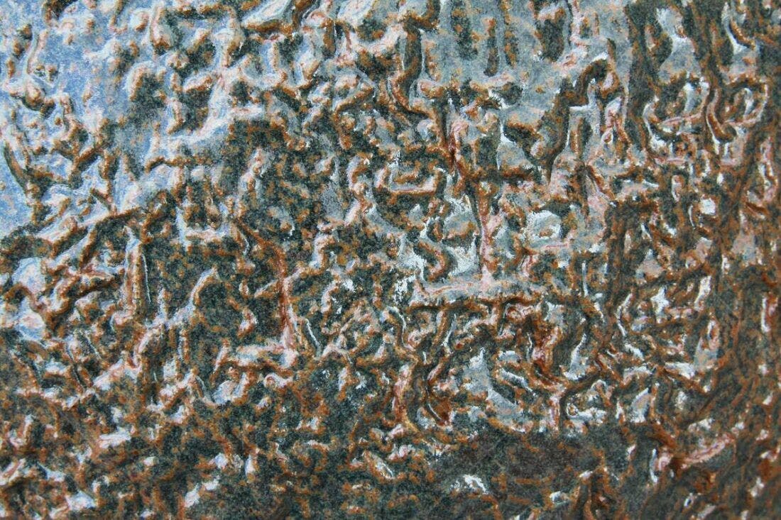 Textura de cerâmica marrom e verde