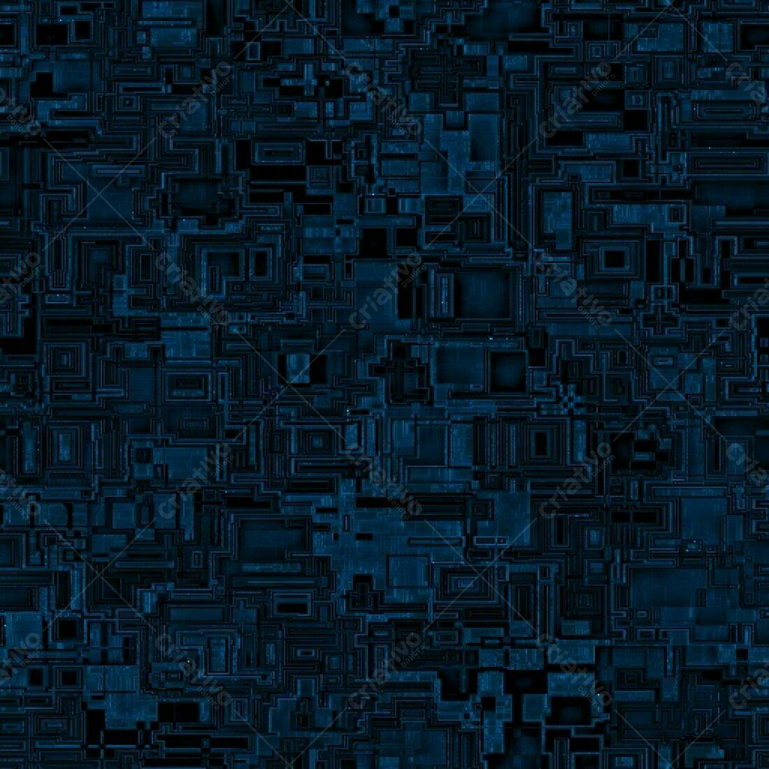 Padrão Abstrato Azul Escuro Geométrico