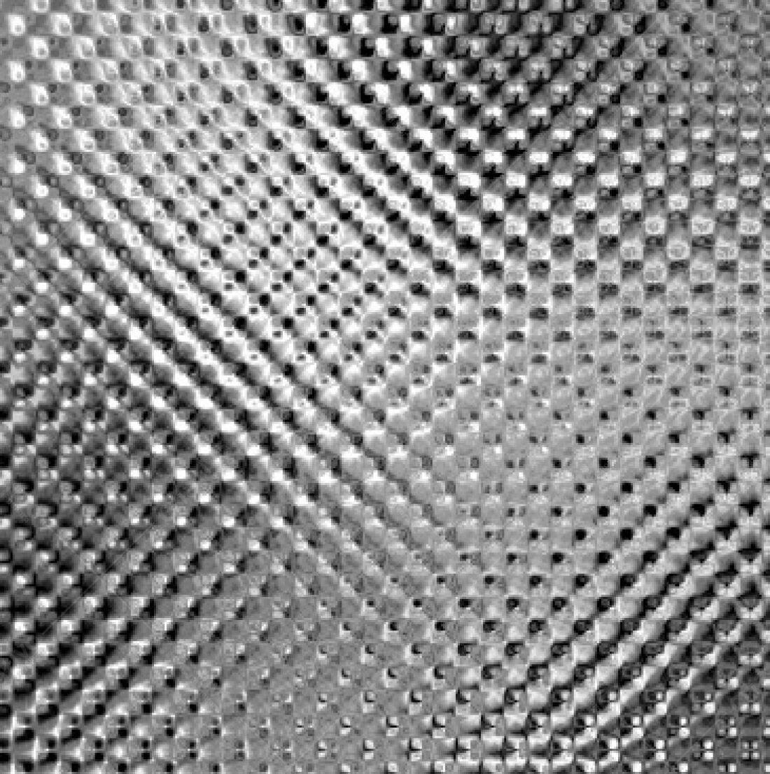 Padrão metálico abstrato em tons de cinza