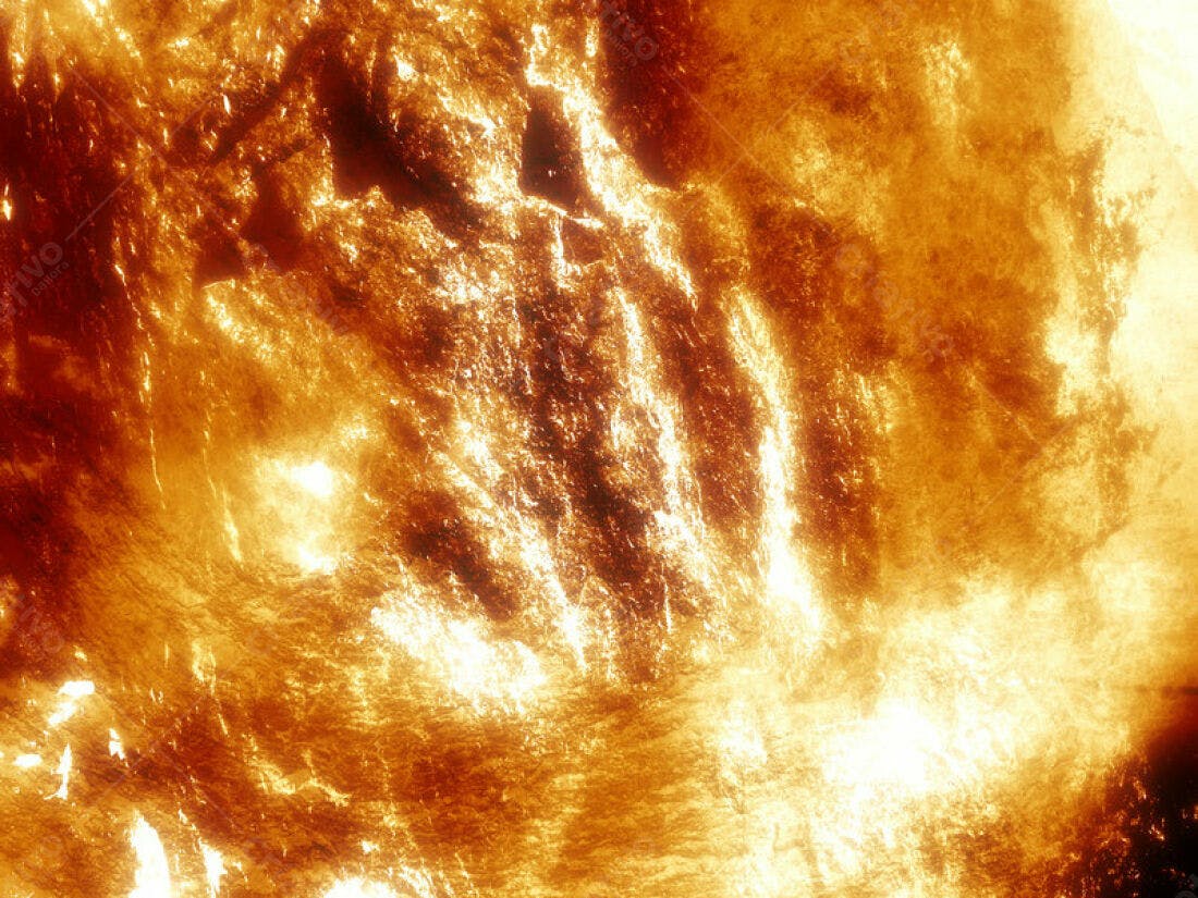 Textura de Lava Abstrata tons de Laranja e Amarelo