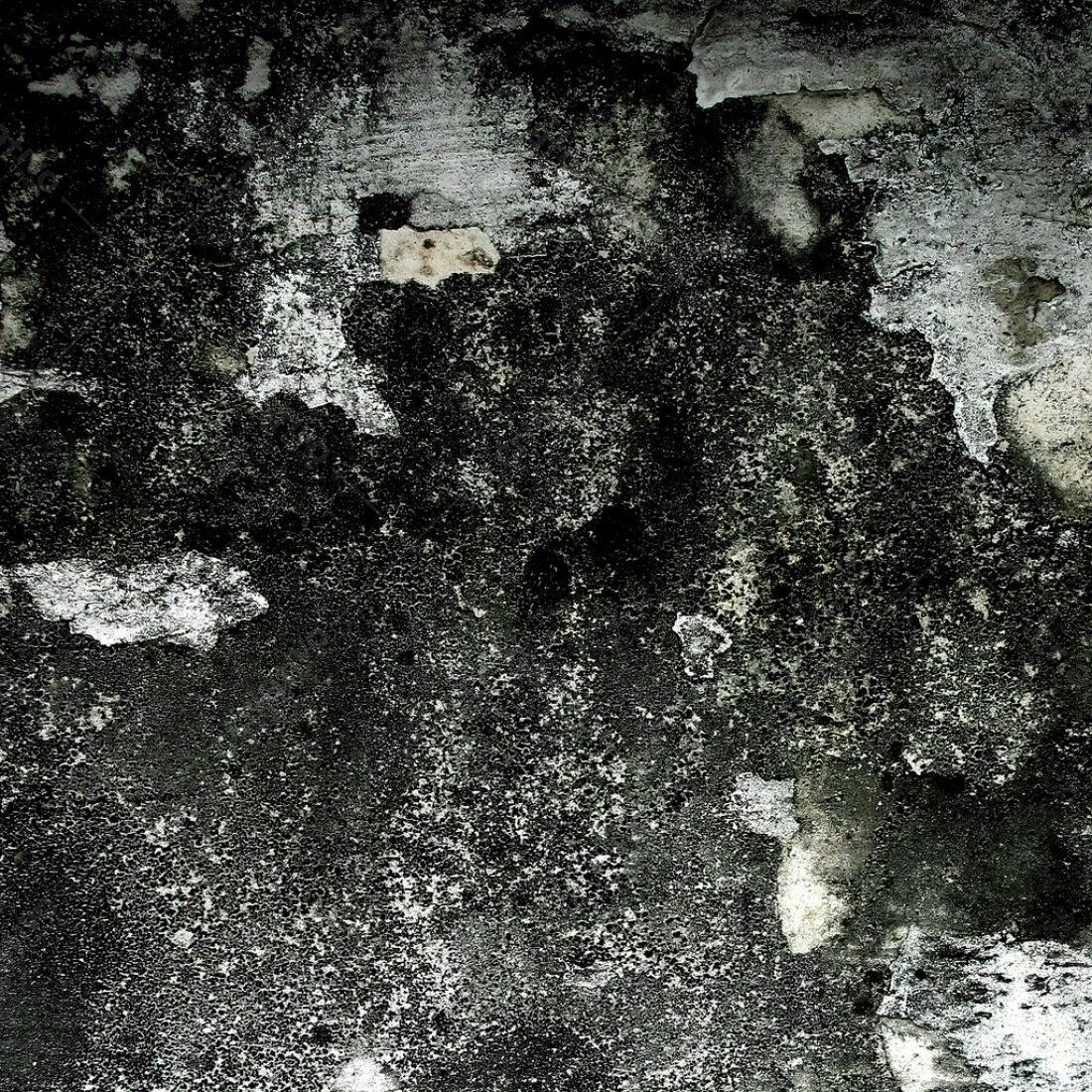 Textura de Parede Descascada em Tons Escuros