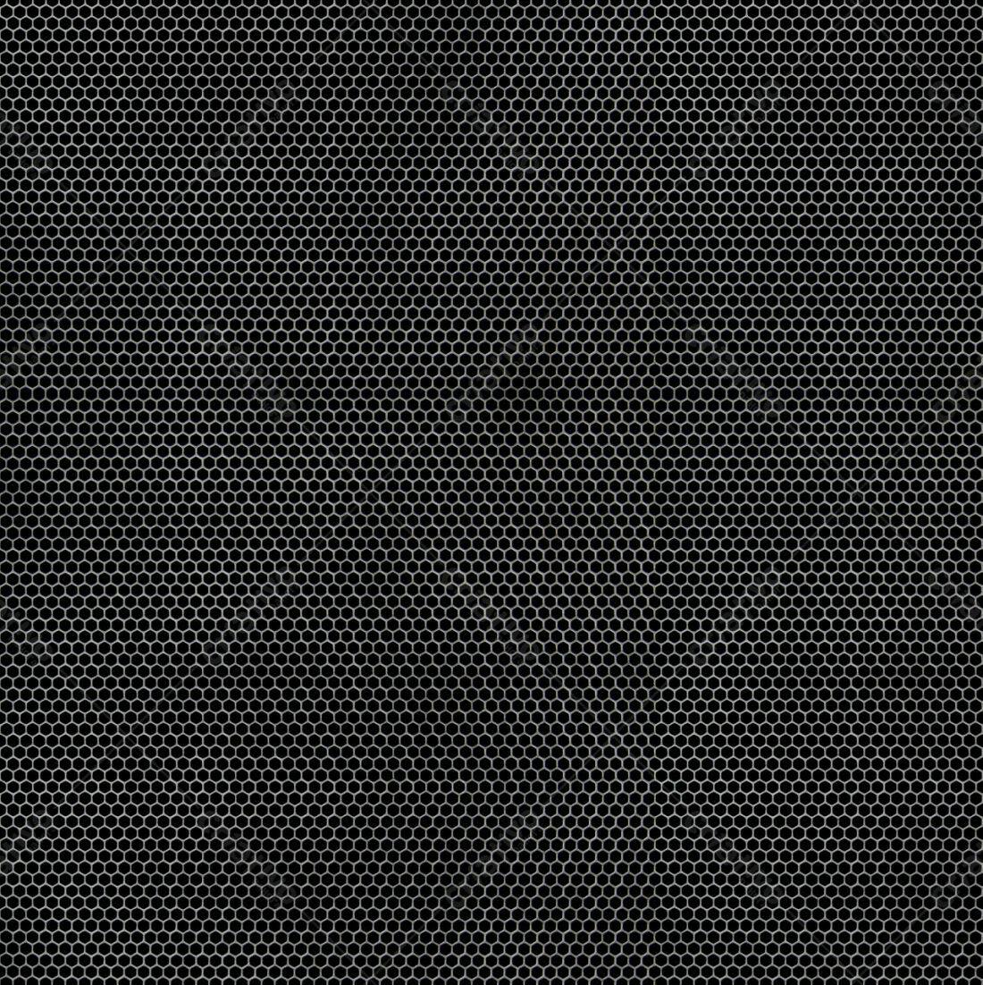 Padrão hexagonal preto e branco