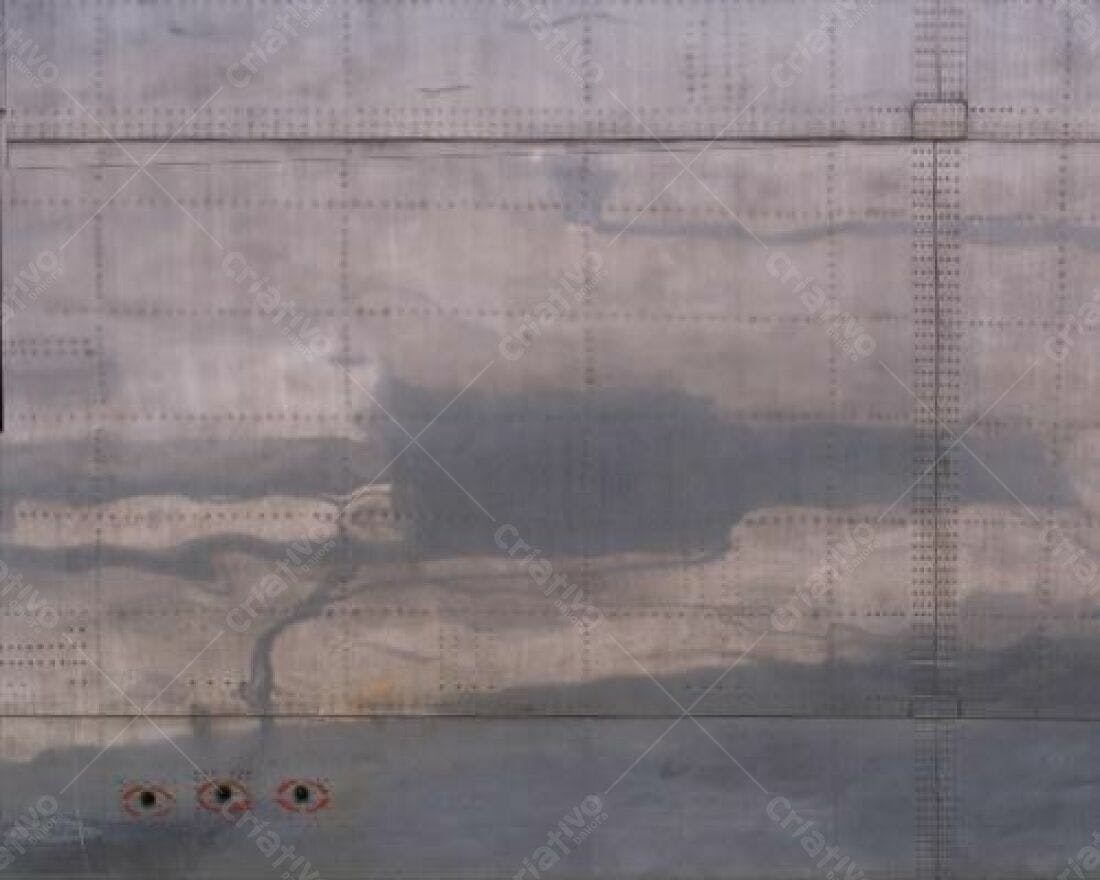 Textura metálica cinza com rebites