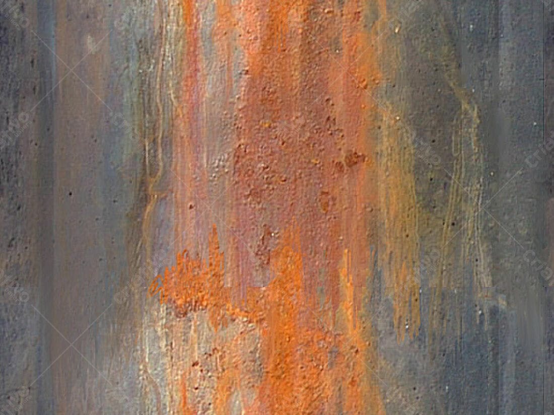 Textura de Metal Oxidado com tons Acinzentados e Laranjas