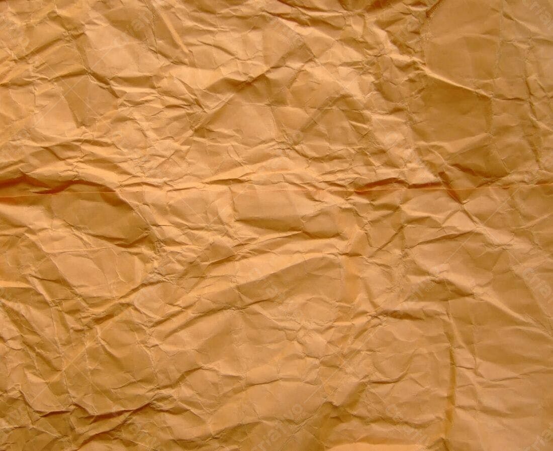 Papel amassado textura laranja