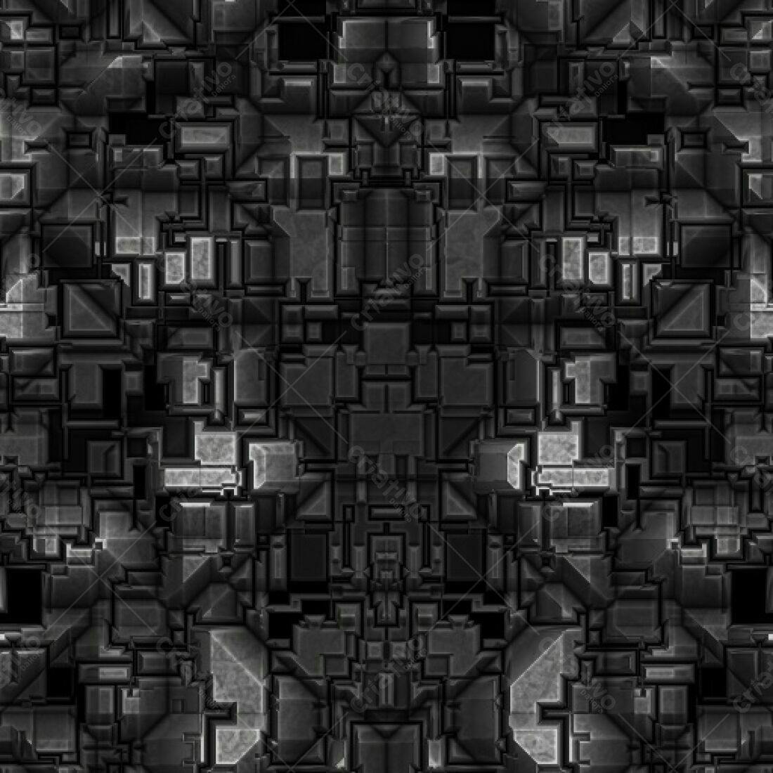 Padrão geométrico abstrato em tons de cinza