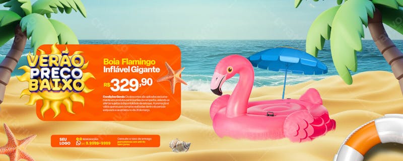 Erão Preço Baixo Social Media Banner Psd Template