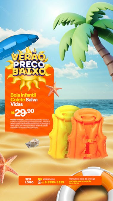Erão Preço Baixo Social Media Story Psd Template