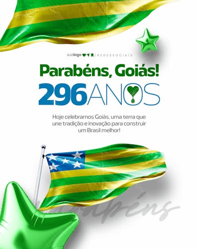 Social Media Parabéns Estado Brasileiro