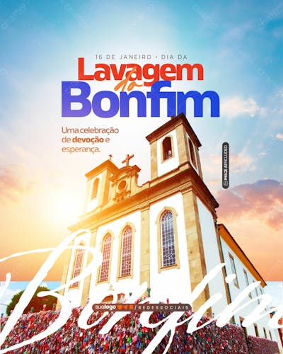 Social Media Dia Da Lavagem Do Bonfim