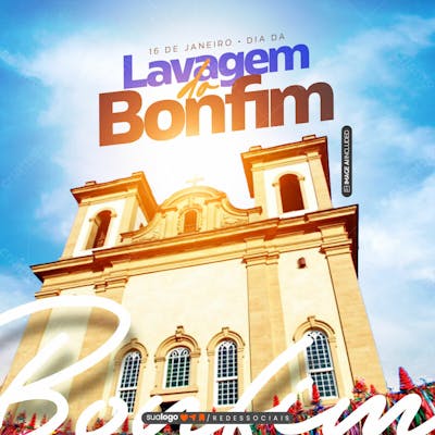 Social Media Dia Da Lavagem Do Bonfim