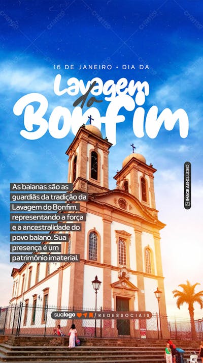 Story Dia Da Lavagem Do Bonfim