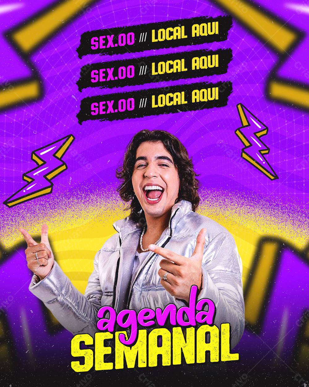 Agenda Semanal Nattan Feed Editável