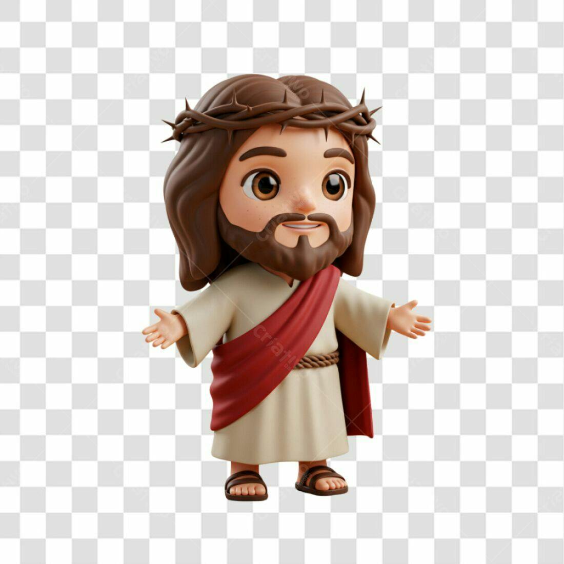 Icone Jesus Páscoa PNG com fundo transparente