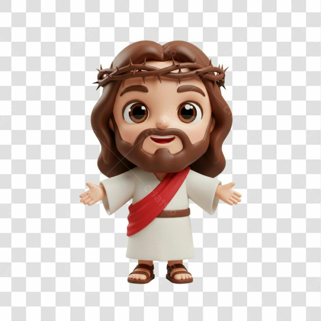 Icone Jesus Páscoa PNG com fundo transparente