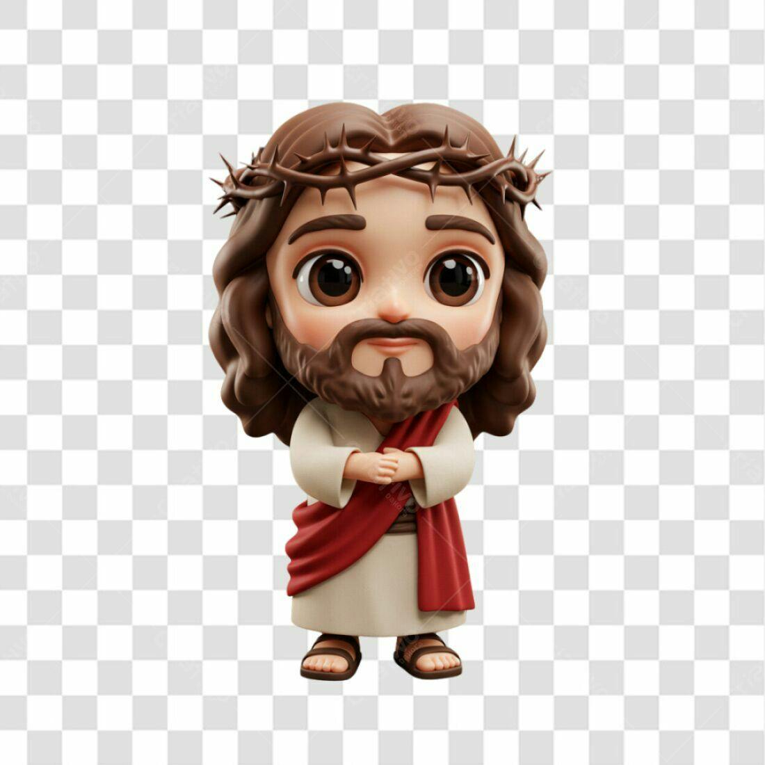 Icone Jesus Páscoa PNG com fundo transparente