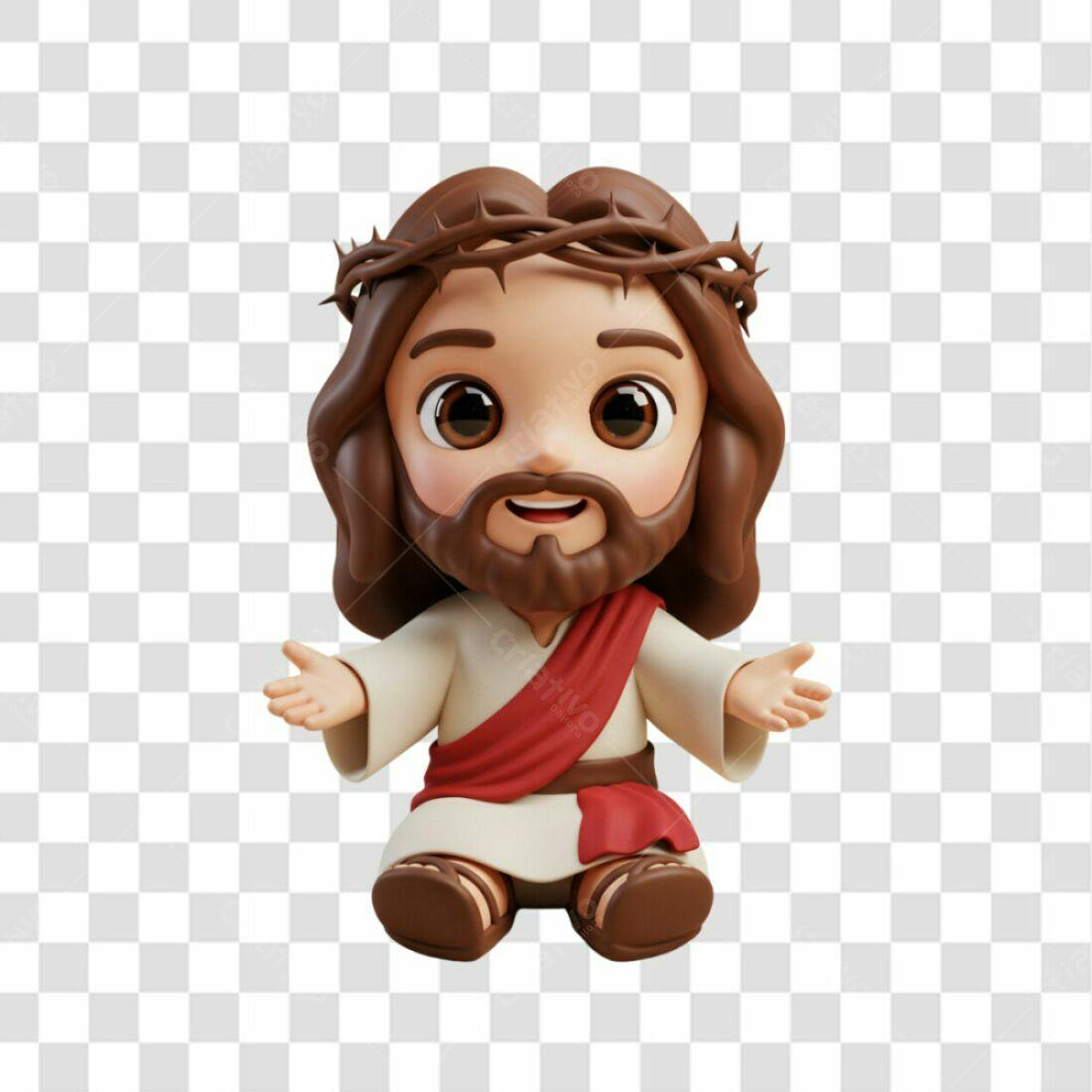 Icone Jesus Páscoa PNG com fundo transparente