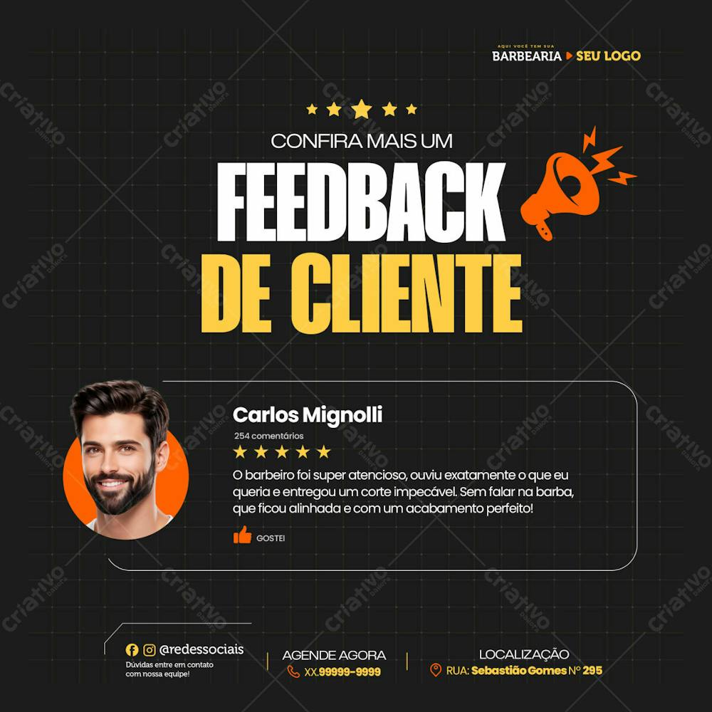 Confira Mais Um Feedback De Cliente Da Nossa Barbearia