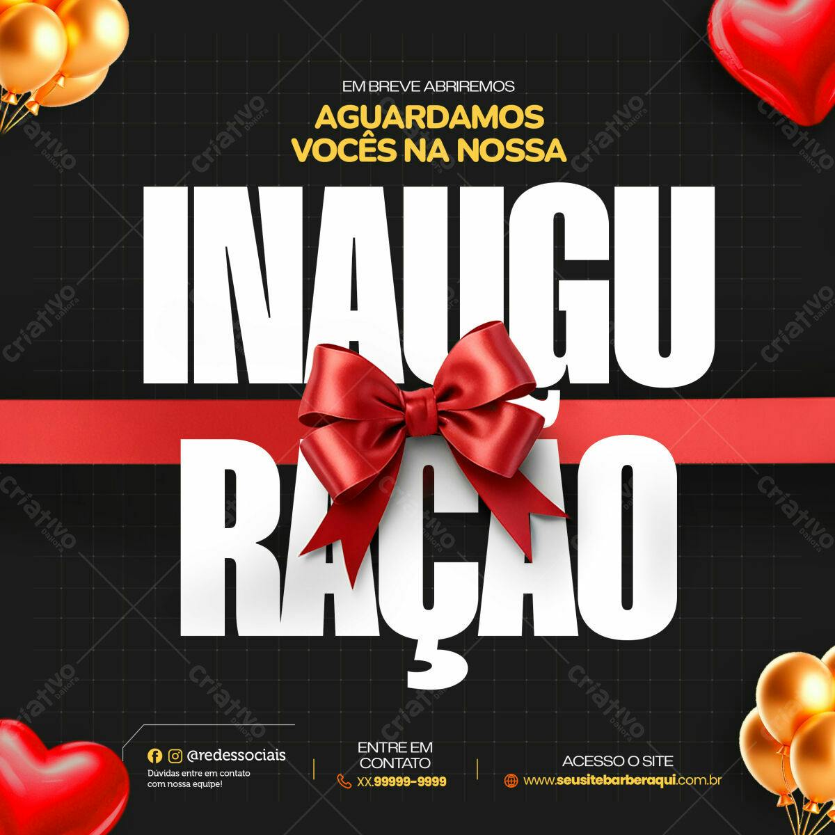 Flyer para Inauguração PSD Editável