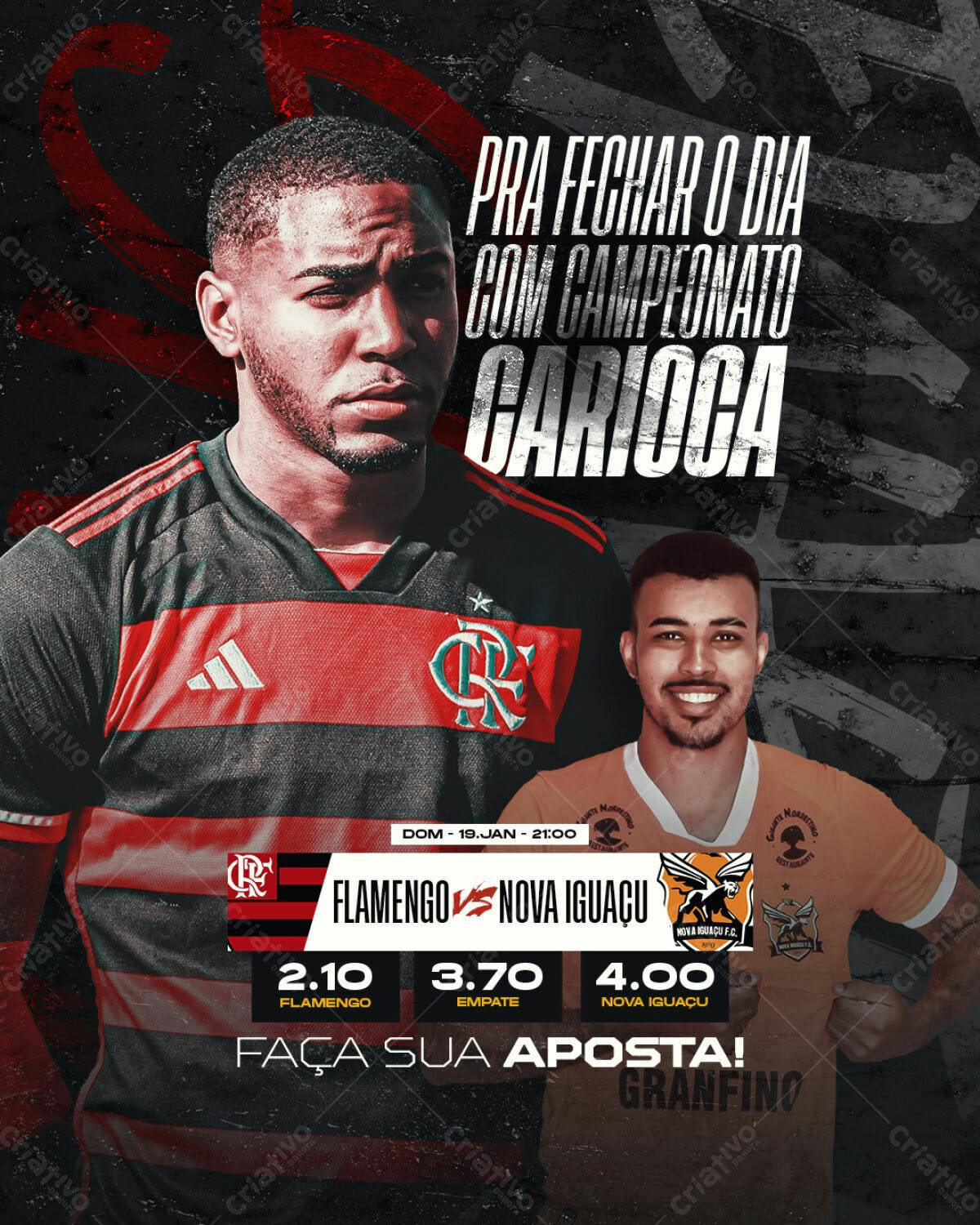 Flyer Campeonato Carioca PSD Editável