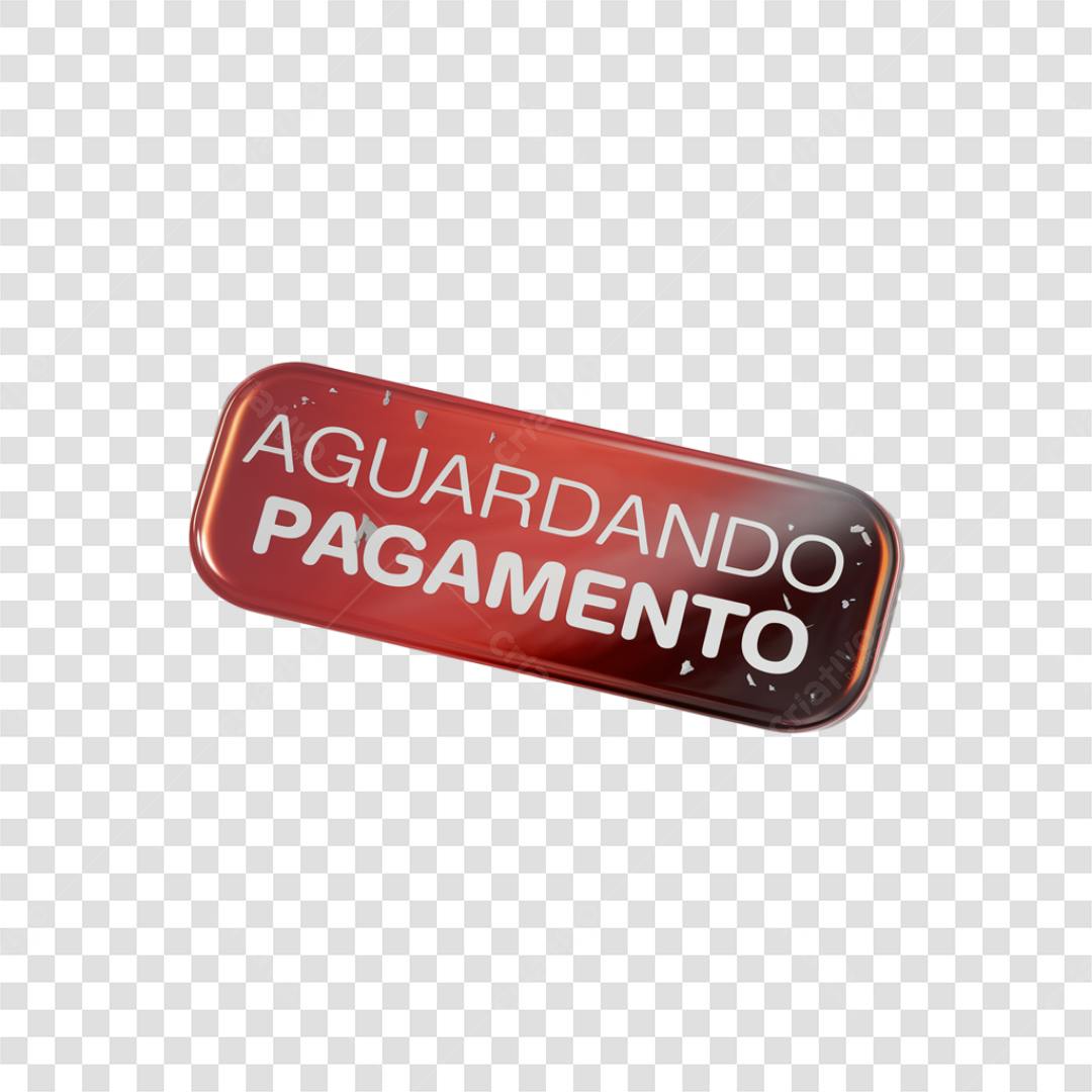 Botão Aguardando Pagamento Vermelho