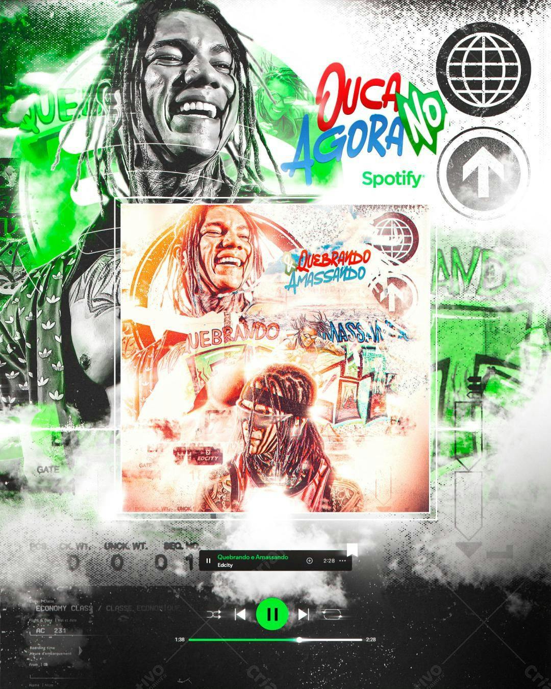 Arte para Capa de Música PSD Editável