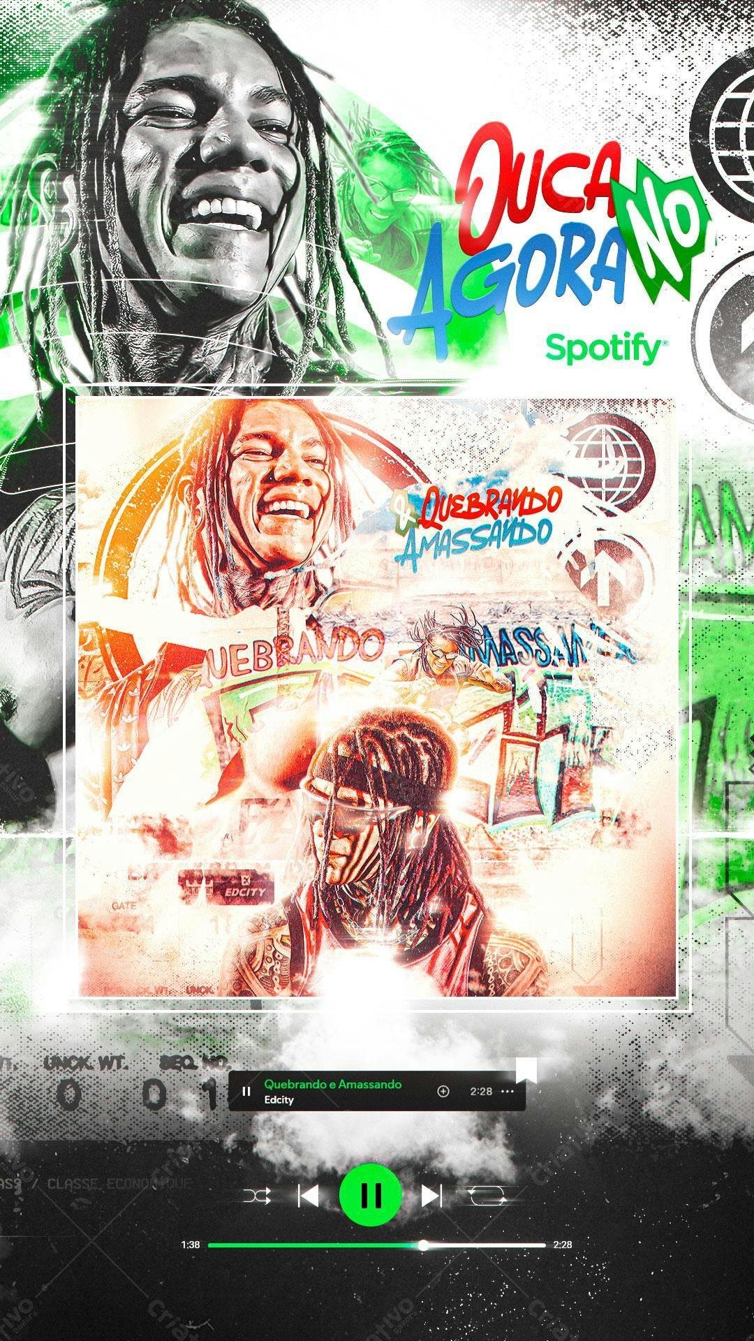 Arte de Capa para Música PSD Editável