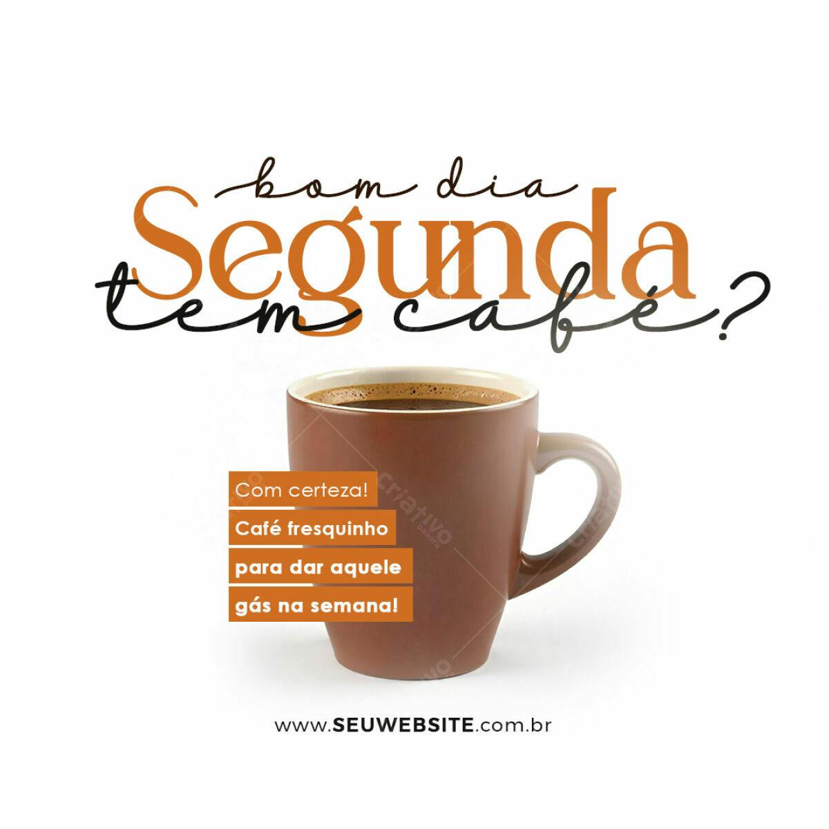 Post para Redes Sociais - Café da Manhã PSD Editável