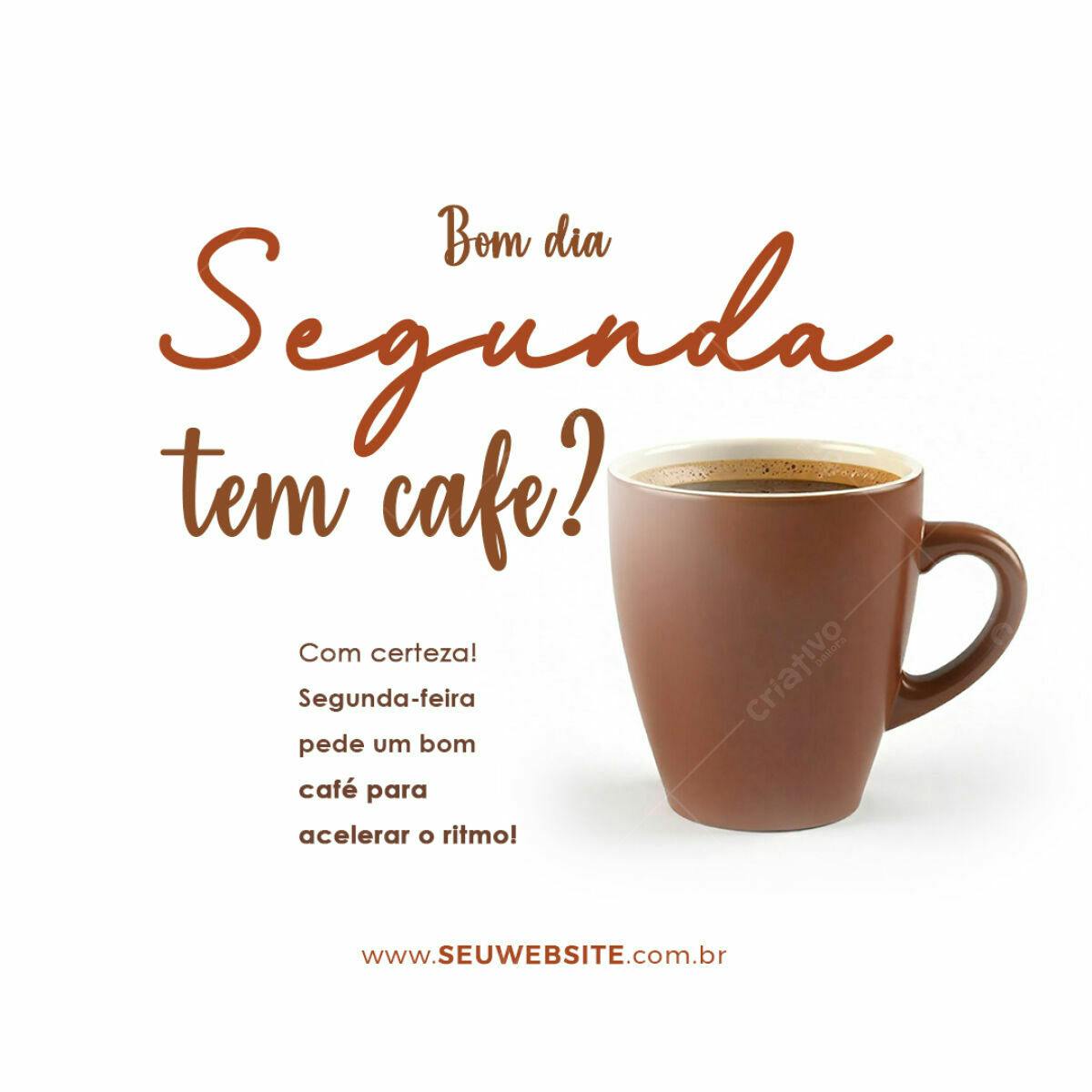 Post para Redes Sociais com Café PSD Editável