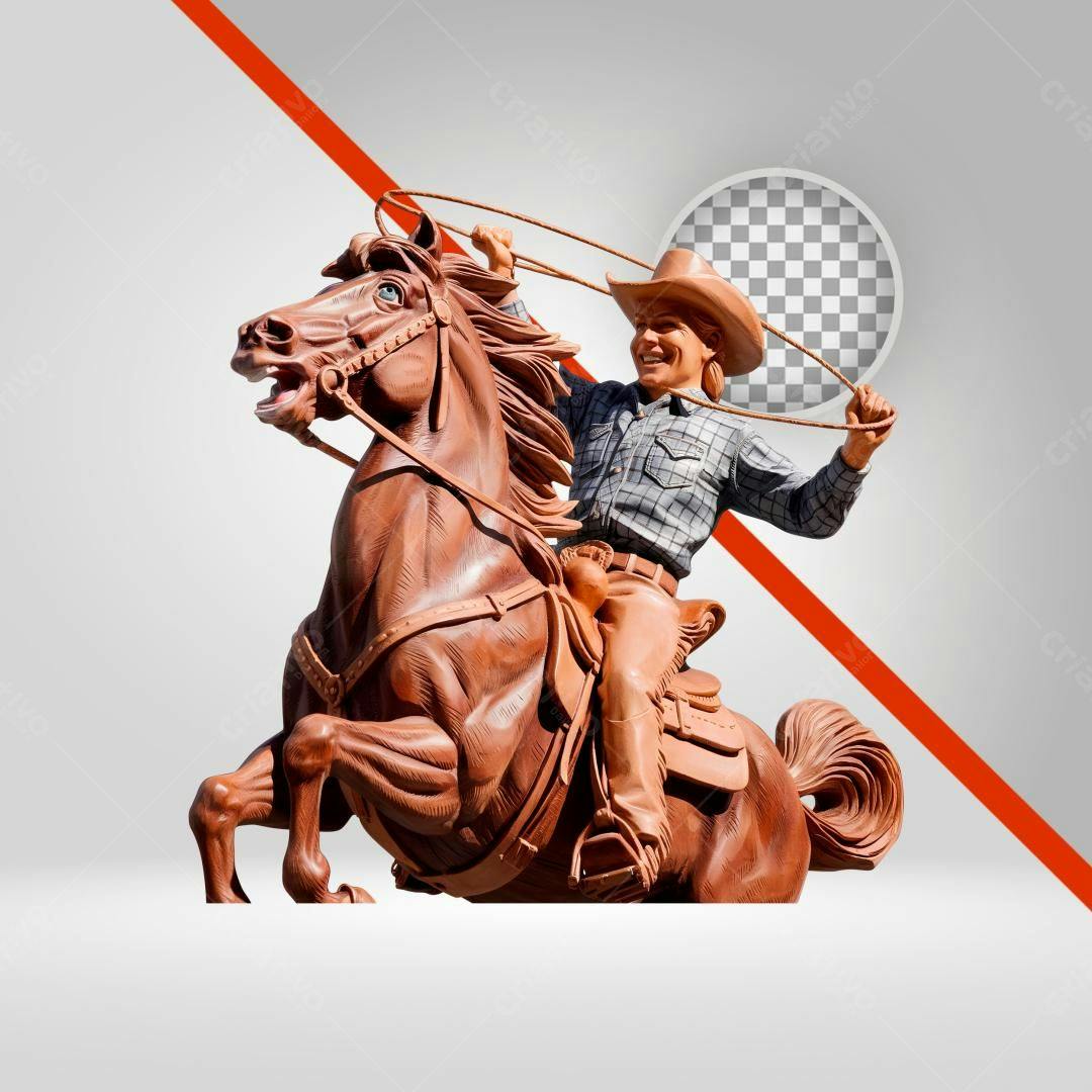 Icone Cowboy Montando Cavalo PNG com fundo transparente