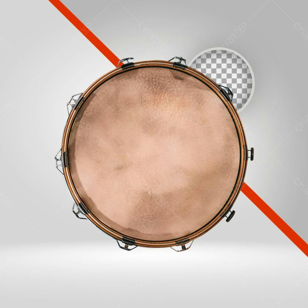 Icone Tambor Marrom PNG com fundo transparente