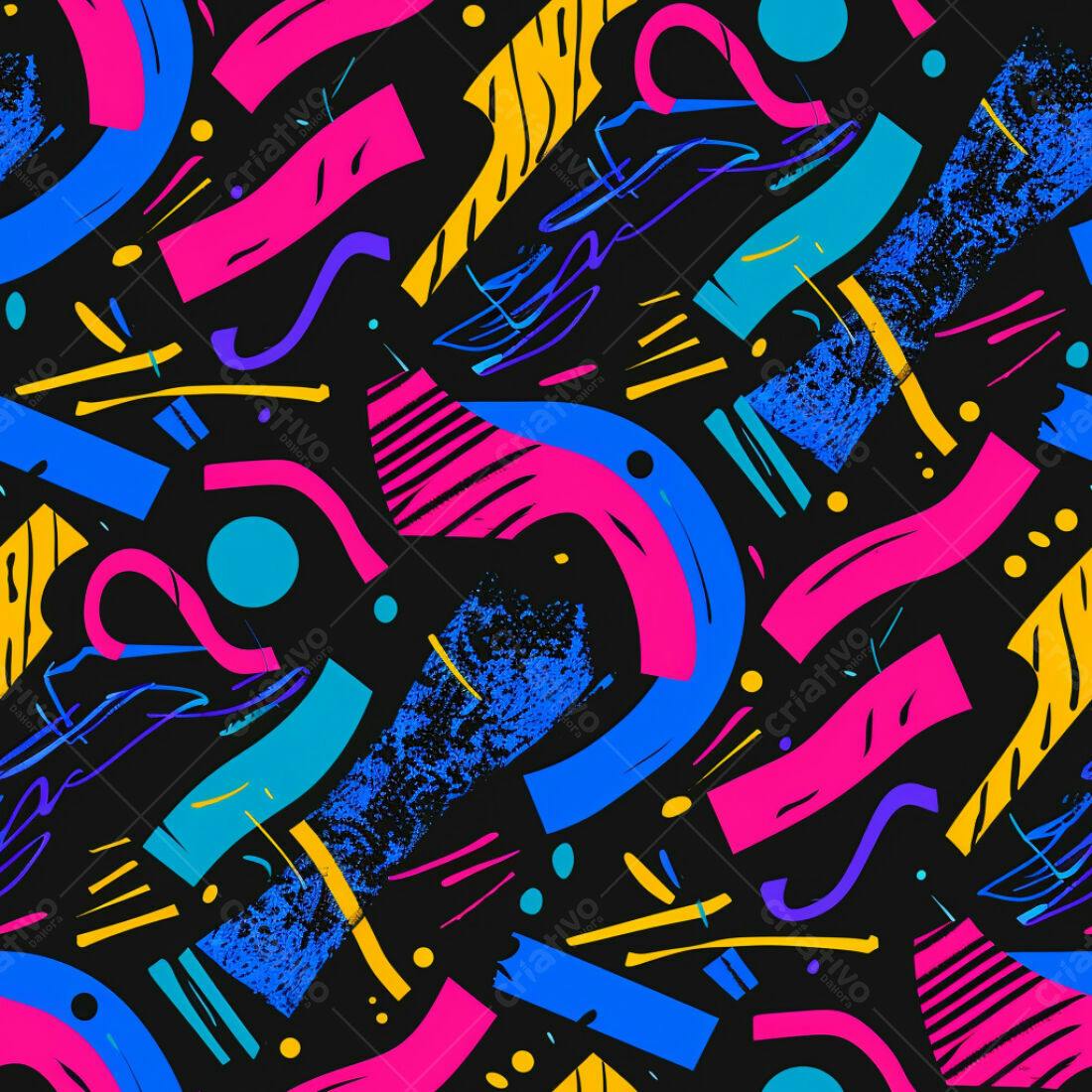 Textura Abstrata Neon para Fundo